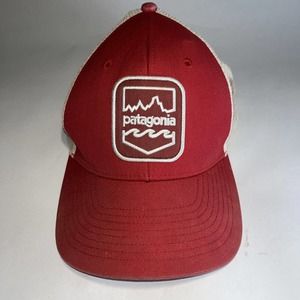 Patagonia Badge Patch Trucker Hat - Cochineal Red Color